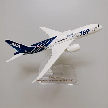 Sulam, Metall, Jaapan Õhu ANA B787 Airlines Lennuk Mudel ANA Boeing 787 Airways Lennuk Mudel Seista Õhusõiduki Lapsed Kingitused 16cm