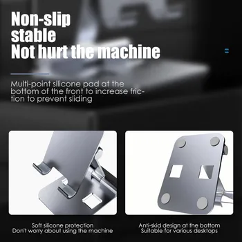 Alumiiniumisulamist Tablett Seista Telefoni Hoidja Seisab Nutitelefoni Toetust Tablett Laua Kaasaskantav Metallist Rakkude Telefoni Omaniku iPhone iPad
