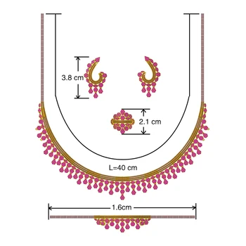 TIRIM Dubai Luksuslik Elegantne Pruudi Kaelakee Komplekt Naistele Kuupmeetri Tsirkooniumoksiid Pulm Ehteid Komplekti Morsiamia Tarvikud jewelri