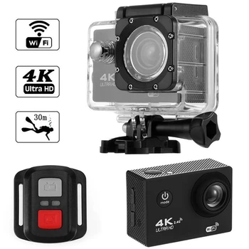 4K Wifi Action Kaamera 1080P Hd 16Mp Helmet Cam Veekindel Dv Remote Control Sport Dvr Video