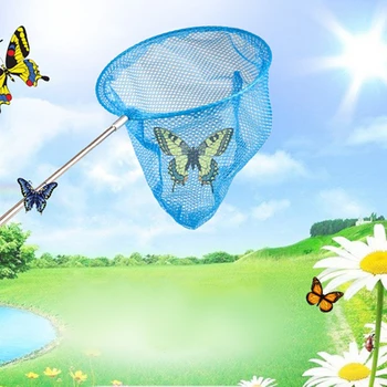 1TK Värvikas Lapsed Anti Slip Grip Täiuslik Teleskoop-Butterfly Net Pikendatav 34 Tolli Püüdmine Vead Putukate Püügi Mänguasjad UUS