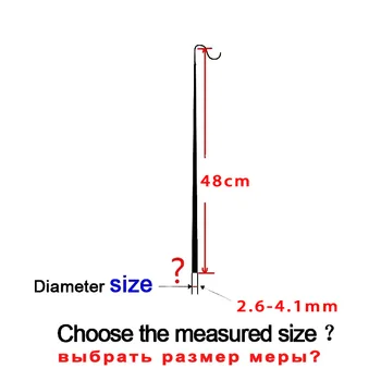 5tk Kasutamata nippi õngeritv punktides läbimõõt 2.6-4.1 mm, pikkus 48cm 58cm oja rod top 2 segmendi osad süsiniku käsi pole