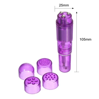 HoozGee Mini Saladus Vibraator 4 Replaceable Tips Kliitori Stimulaator G-spot, Massaaž Erootilise Sugu Mänguasjad, Naiste Täiskasvanud Sugu Tooted