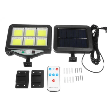 1200W LED Solar Lamp 120COB Aed seinavalgusti PIR Sensor Motion IP65 Veekindel tulede Park Sõiduteele välisvalgustuse