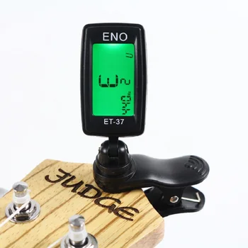 ENO ET-37 LCD Mini Clip-Elektroonilise Kitarr on Kromaatiline Bass, Viiul, Ukulele Tuuner puhkpilli Universal