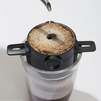 2tk Kokkupandav Kohvi Filter Roostevabast Terasest Filter Kohv, Tee Omaniku Lihtne Puhastada Korduvkasutatavad Paberivaba Vala Kohvi Dripper