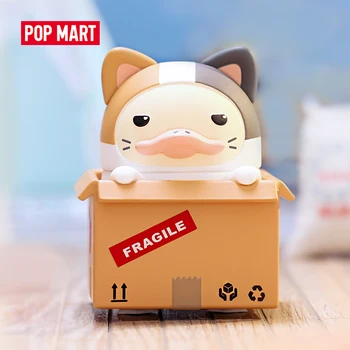 POP MART Duckoo-Minu Pet Seeria Pime Kast Kollektsiooni Nukk Laekuva Armas Tegevus Kawaii looma mänguasi arvandmed tasuta shipping