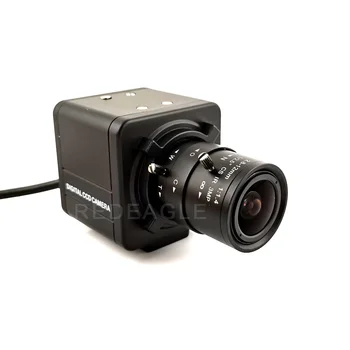 REDEAGLE 1200TVL Värvi Juhtmega Analoog CCTV Turvalisus Kaamera Varifocal Manuaalne Zoom fookusega Objektiiv Kasti Kaamerad Metallist korpus Must