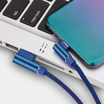 FONKEN Micro-USB-Lühike Kaabel 90 Kraadi Telefoni Laadija, USB-Kaabel C 25cm Mini Laadimise Kaabel Xiaomi Samsung Android Laadija