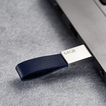 Algne Xiaomi Mijia U Disk 64GB USB 3.0 High-käigulise Metallist korpusega Kompaktne Suurus Tulus kaelapaela kinnitamine Disain