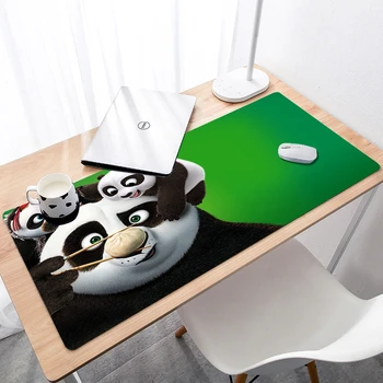 KungFu Panda Kummi Hiirt, Vastupidav Töölaud Mousepad DIY Disain Super Grande Suured Mäng Mitte Tõsta Mouse Pad