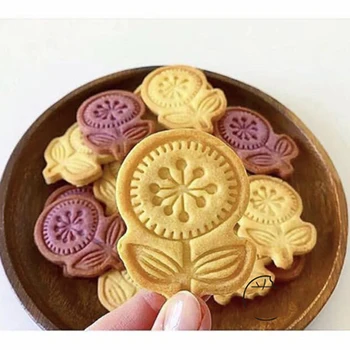 Uus Lill Cookie Kutter Tempel 3D Trükitud Fondant Cookie Kutter Biskviit Hallituse Küpsetamine Kook Dekoreerimiseks Vahendid