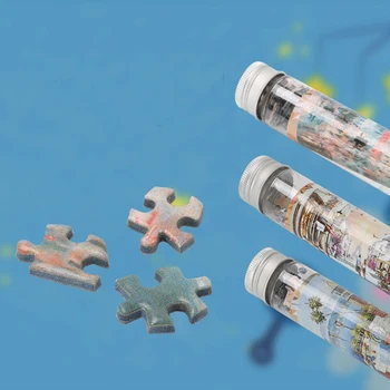 150 Tükki Tasku Kaasaskantav Mini Katseklaasi Puzzle Täiskasvanud Dekompressiooni Puzzle Tüdruk Kingitus Puzzle Design Juhuslik Toimetaja
