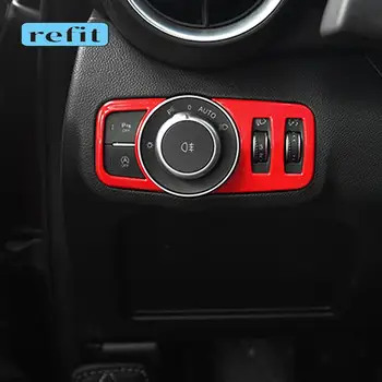 Carbon Fiber Auto esitulede reguleerimine dekoratiivse raami nuppu kleebise Jaoks Alfa Romeo Giulia sisekujunduses Tarvikud