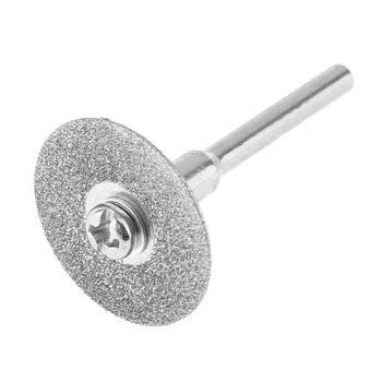 10tk 25mm Teemant lõikekettad Mini ketassae Tera 2tk 3mm Läbimõõduga Fikseeritud Rod Cut-Off Ratta Plaadi Lõikamiseks Klaasi