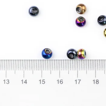 Kõrvarõngad Palli Austria Crystal Pinnatud Värvi Ring Lahti Helmed Võlu Ehted Käevõru Tegemise DIY Tarvikud 4*6 mm, 100tk
