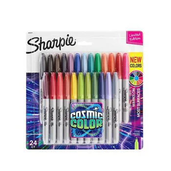 Sharpie Marker Pen Set 12/24 Värvilised Art Sm-i (Eco-sõbralik Trahvi Punkti Püsiv Õli Marker Pliiatsid Värvilised Büroo Kirjaplank