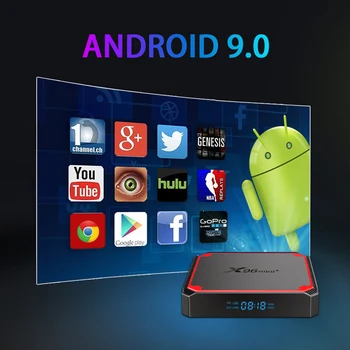 Vontar Amlogic S905W4 Android 9.0 TV Box X96 Mini Plus Quad Core A53 Dual Wifi 4K digiboksi Google Voice Youtube ' i X96Mini