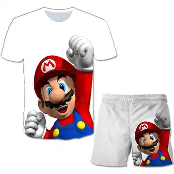 Baby Boy T-Särk Hot Mängud Mario bros Tshirts lühikesed püksid Laste Riiete Komplektid (T-särk & Lühikesed Tüdrukud Poiste Riideid Püksid Sobivad