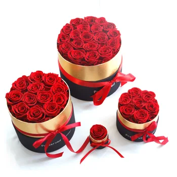 Eternal Rose Lahtrisse Säilinud Tõeline Roos Lilled Box Set Parima emadepäeva Kingitus Romantiline ystävänpäivä Kingitused Hulgimüük