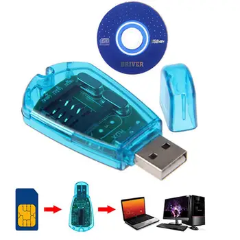 USB-Size Standard SIM-Kaardi Lugeja, Copy Cloner Kirjanik SMS-GSM/CDMA+CD Arvuti Kaablid