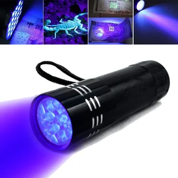 LED-UV-Taskulamp Ultraviolett-Taskulamp Zoom Funktsioon Mini UV-Must Valgus Pet Uriini Plekke Detektor Skorpion Jahindus Valgustus