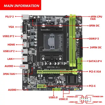 AMD A88 socket FM2/FM2+ lauaarvuti emaplaadi DDR3 16GB toetada A10 A8 A6 A4 Athlon2 x4 Integreeritud Graafika Emaplaadi A88X+FM2