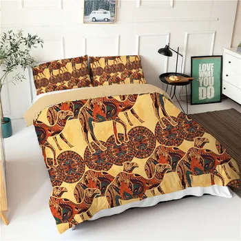 Aafrika Riikide Tolli-Voodi Komplekt Ühtse Religioosse Kultuuri Topelt Tekikott Voodi Komplekt Hõlmab Twin Queen King Bed, Voodipesu