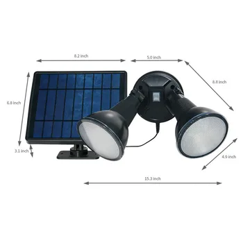 JeeYee Brändi 80 LED Päikese Valgus Seina Lamp Väljas Liikumisandur Aed Kerge Veekindel Päikeseenergia Infrapuna Andur Tänava Lamp