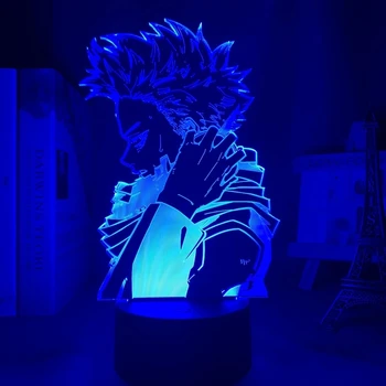 3D Lamp Anime Minu Kangelane akadeemiliste Ringkondade Led Night Light Hitoshi Shinso Lamp Magamistuba Decor Sünnipäeva Kingitus Hitoshi Tuli Minu Kangelane Academi