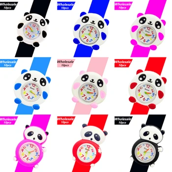 Odavat Hulgi-10 Tk Cartoon Panda Vaadata Laste Mänguasi Lasteaia Tegevuse Kingitused Lastele Laksu Käekellad Kvartsist Elektrooniline Kell