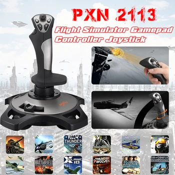 PXN-2113 Gamepad Töötleja Pc Joystick Flight Simulator Windows 10 Vibratsiooni Kontroll Mängud PXN-2113 Koos Kasti