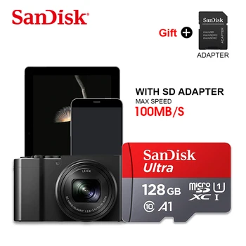 Originaal SanDisk Micro SD Card 128GB 64GB 32GB 16 GB TF kaart usb flash mälukaart 32gb 98mb/s microsd Class 10 Flash card