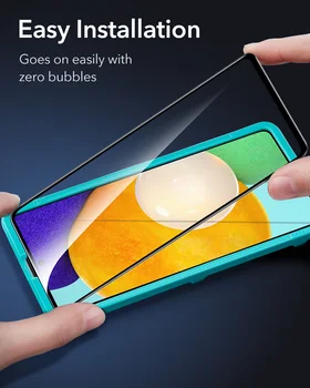 ÖKOLOOGILISES 2TK Karastatud Klaasist Samsung Galaxy A52 Täieliku Katvuse Ees Kile Lihtne paigaldada Vahend Screen Protector Galaxy A52