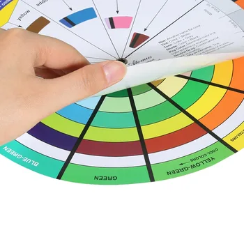 12 Värvi Tätoveering Küünte Pigment Ratta Paber-Kaardi Kolme astme Disain Mix Juhend Vooru Keskne Ringi Pöörleb Tätoveering Tarvikud
