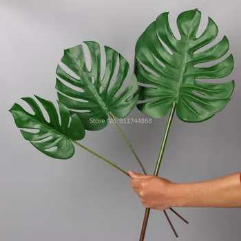 84CM Suur Simulatsioon Kilpkonn Tagasi Leaf Kapseldatud Lill Roheline Taim Troopiliste Lehtede Plastist Lehed Tehase Spot Hulgimüük Foto Rekvisiidid
