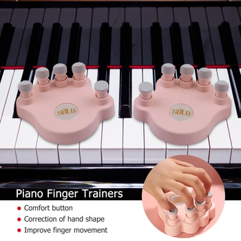 SOOLO Klaverile Sõrme Koolitajate Klaver Sõrmede Tugevus Koolitus Tööriistad Sõrme Korrektorid Pehme Käeulatuses Klaver klaviatuuri algaja