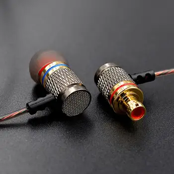 MS EDR1 Metallist Stereo-Peakomplekt, HD Mikrofon, 3.5 mm HD HiFi In-Ear Monitor Kõrvaklapid Müra Isolatsiooni Earbud Telefon