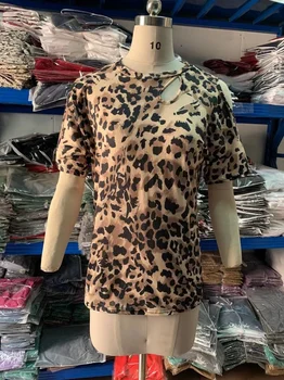 Naiste Suvine Leopard Tees Graafiline T-Särgid Seksikas Õõnes Retro Vintage Mõõdus Tee Peal Tshirts Esteetiline Streetwear Naistele
