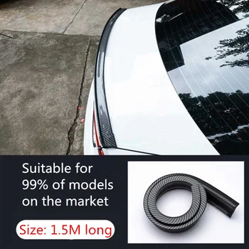Spoiler 1,5 M Auto-Styling 5D süsinikkiust Spoilerid DIY Remondil Spoiler jaoks Subaru XV Metsnik Legacy Outback Impreza XV BRZ Tribeca