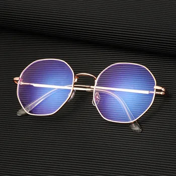 Mood kaheksanurkne anti-sinine prillid daamid meeste retro ring kaadri silmade kaitse ultra light prillid lühinägevus prillid-tarvikud