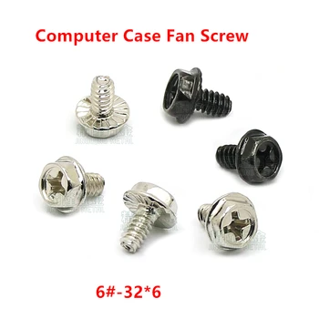 100tk 6#-32*6 Lõng Hammaste Arvuti PC Case cooling Fan Käe Kruvi Reguleerimine Thumbscrews Samm Thumb screw M3.5
