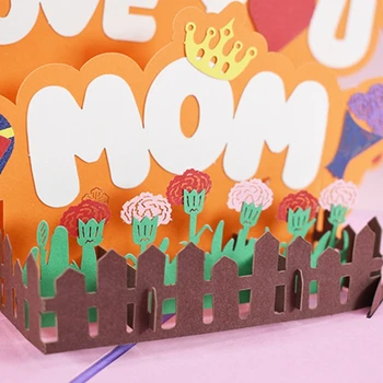 3D Pop-Up Armastan Sind Ema Tervitus Kaardi Sünnipäevaks Ema Päev Pulmad, Lapsed, Beebi Dušš koos Ümbrik