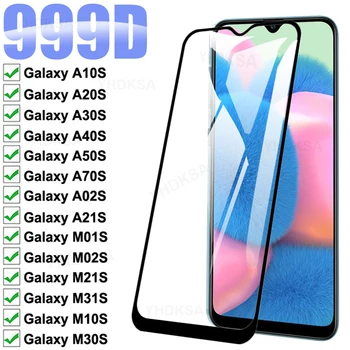 999D Ohutuse Karastatud Klaasist Samsung Galaxy A10 A20 A30 A40 A50 A70 A02 A21 Screen Protector M01 M02 M21 M31 M10 M30 Film Juhul