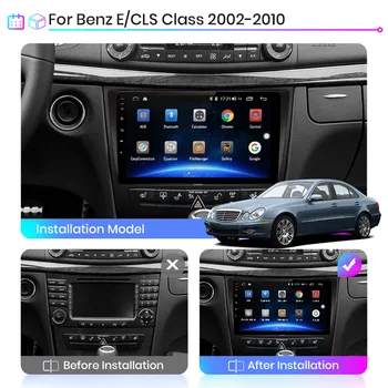 REAKOSOUND Jaoks Benz E-klass W211 E200 E220 E300 E350 E240 E270 E280 CLS-KLASSI W219 2002-2010 2din Auto Multimeedia Android Player