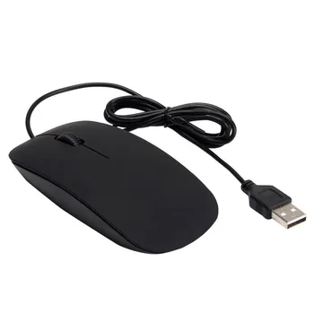 Ultra õhuke USB2.0 juhtmega optiline hiir 1200dip 3 nuppu, USB Hiired Arvuti ARVUTI Sülearvuti must valge