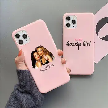 Gossip Girl Love Parimad Sõbrad Telefoni Juhul Pink Candy Värvi iPhone 11 12 mini pro XS MAX 8 7 6 6S Pluss X SE 2020 XR