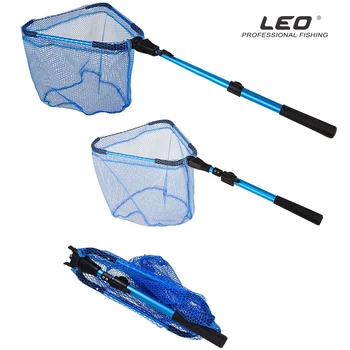 LEO Fly Fishing Net ,Sinine 2 Punktides kahaneb, Teleskoop, millega Laiendatakse Kala Lossimise net ja Vastupidav Pehme Silma Püüdmine&Vabastav