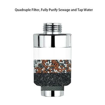 Vannitoas Dušš Filter suplusvee filter vee gaasipesuseadme ravi, Tervise softener Kloori Eemaldamiseks Aktiivsöega