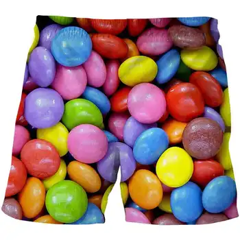 Suvel 2020 vabaaja lapsed suhkru lühikesed püksid Streetwear kawaii maitsvaid komme multikas prindi püksid korea Harajuku Stiilis püksid